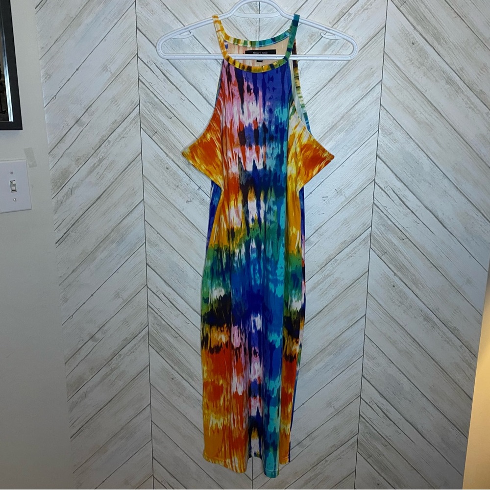 New Look Multicolor Backless Dress